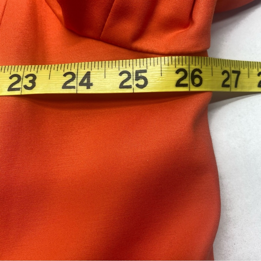 Ralph Lauren Orange Blazer Tailored Suit Jacket W 20W Gold Buttons Pockets - Picture 9 of 15